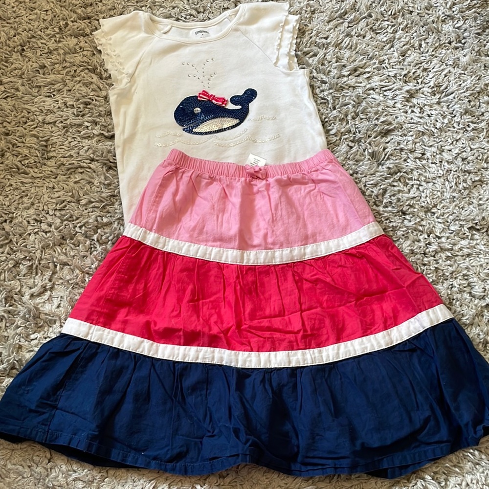 2013 Gymboree “Blooming Nautical” Outfit, Size 4